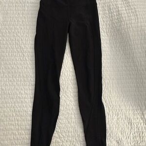 Lulu lemon Black ribbed High-Waisted Leggings